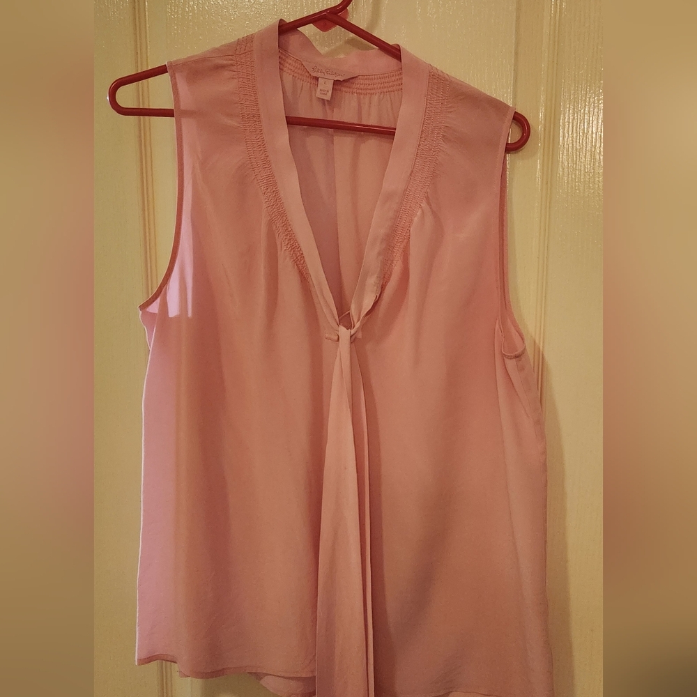 Lilly Pulitzer Pink Sleeveless Blouse